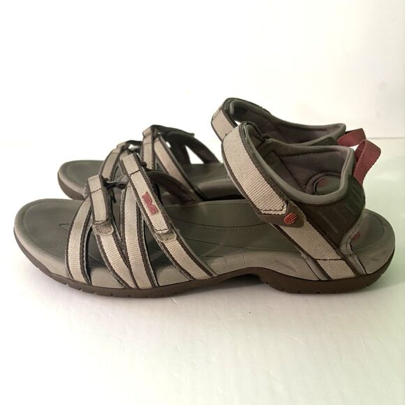 TEVA Tirra Adjustable Sandals Women's Size 11 Tan Gray Hiking Outdoor Trail - Picture 6 of 9